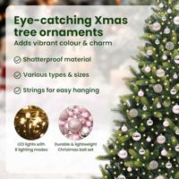 Kunstkerstboom met scharnier 300 LEDs Groen 180 cm PVC en PE - thumbnail