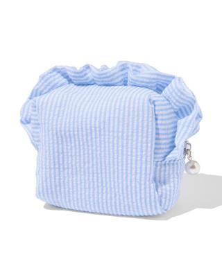 HEMA Etui met dubbele rits ruffles strepen