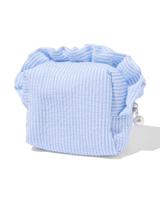 HEMA Etui met dubbele rits ruffles strepen - thumbnail