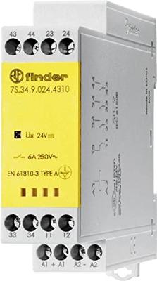 Finder 7S.34.9.024.4310 Relais Schakelstroom (max.): 6 A 1x NC, 3x NO 1 stuk(s)
