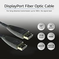 ACT AK4039 Hybride DisplayPort Active Optical Cable (AOC) | DisplayPort male/DisplayPort male | 90 meter - thumbnail