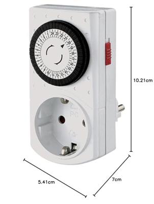 Bachmann 852.104 Schakelklok Analoog Dagprogramma 3680 W IP20 Continubedrijf Bachmann 852.104 Schakelklok Analoog Dagprogramma 3680 W IP20 Continubedrijf