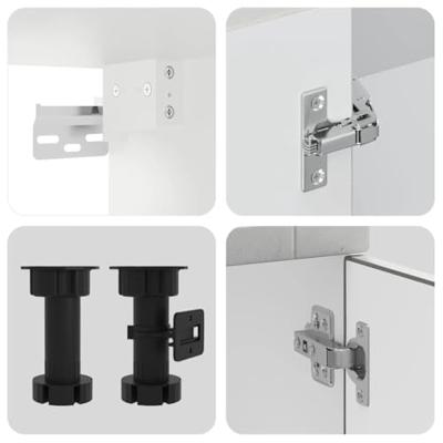 11-delige Keukenkastenset Porto bewerkt hout betongrijs