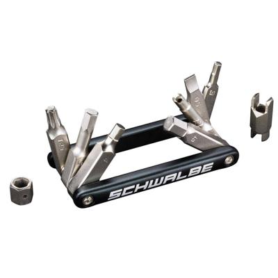 Schwalbe multitool versie 2.0 inclusief ventielhulpstukken