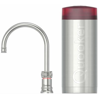 Quooker Classic Nordic Round Kokendwaterkraan Single Tap Set - Kokend Water - RVS - Inclusief COMBI+ Reservoir