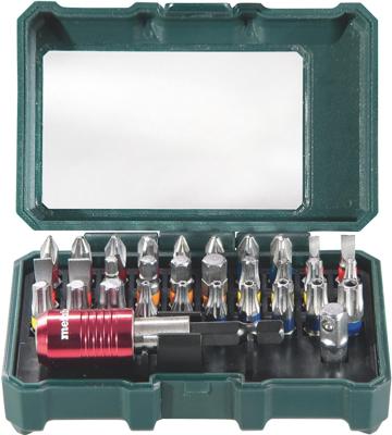 Metabo Promotion 626700000 Bitset 32-delig Plat, Kruiskop Phillips, Kruiskop Pozidriv, Inbus, Binnen-zesrond (TX), Zesrond-TX BO