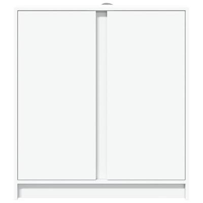 Dressoir met LED 77x34x85 cm bewerkt hout wit Dressoir met LED 77x34x85 cm bewerkt hout wit