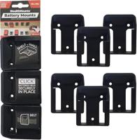 StealthMounts BM-EO18-BLK-6 Accuhouders voor Ozito/Einhell 18v | Zwart | 6 stuks - BM-EO18-BLK-6 - thumbnail