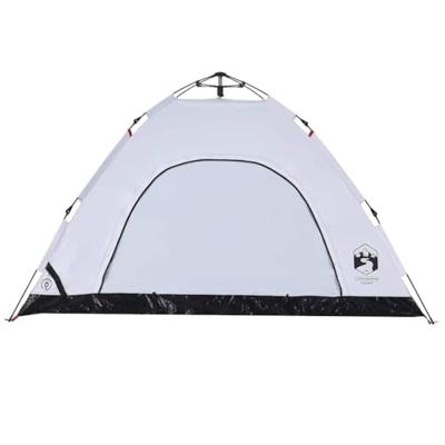 Tent 4-persoons snelontgrendeling verduisterende stof wit Tent 4-persoons snelontgrendeling verduisterende stof wit
