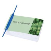 Q-CONNECT archiefbinder E-clip, doos van 100 stuks, blauw - thumbnail