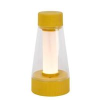 Lucide LORALI - Oplaadbare Tafellamp Binnen/Buiten - Accu/Batterij - Ø 7,7 cm - LED Dimb. - 1x1,2W 2600K/3000K - IP44 - Okergeel - thumbnail