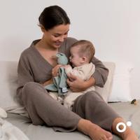 doomoo You&Me Baby Trooster - Omkeerbaar en geruststellend dekbed - Voorzien van 2 lichamen om de geur van de ouders te transporteren, groen - thumbnail