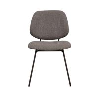 LABEL51 Eetkamerstoel Ravenna - Mushroom - - Brons Metalen Frame - thumbnail