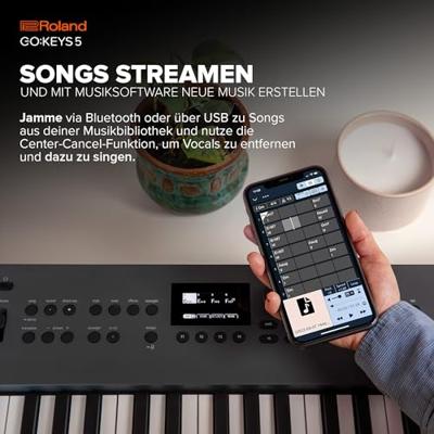 Roland GO:KEYS 5 GT keyboard grijs