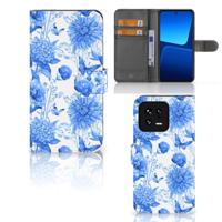 Hoesje voor Xiaomi 13 Flowers Blue - thumbnail