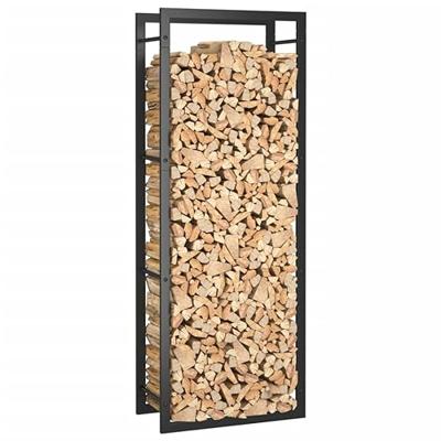Haardhoutrek 50x28x132 cm staal matzwart