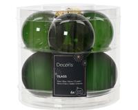 Kerstbal glas d6 cm dennengroen 6st kerst Decoris - Decoris - thumbnail