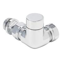 Riko Radiator afsluiter haaks-links-rechts chroom - thumbnail