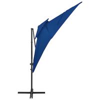 VidaXL Zweefparasol met dubbel dak 250x250 cm azuurblauw - thumbnail