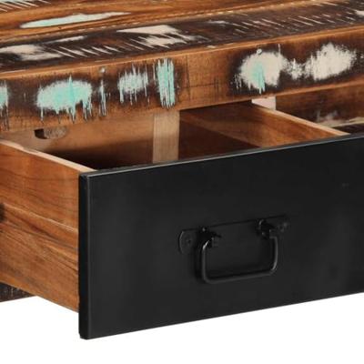 Wandtafel 100x35x75 cm massief gerecycled hout meerkleurig Wandtafel 100x35x75 cm massief gerecycled hout meerkleurig