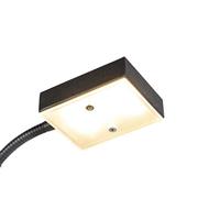 QAZQA Moderne vloerlamp zwart incl. LED en dimmer met leeslamp - - thumbnail
