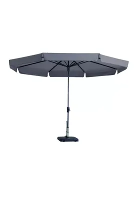 Parasol Syros 350cm met volant taupe Parasol Syros 350cm met volant taupe