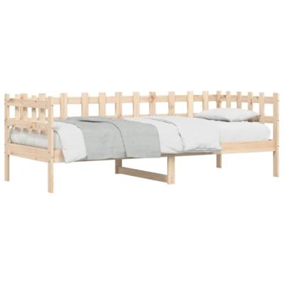 Slaapbank zonder matras 90x200 cm massief grenenhout - thumbnail