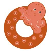 Small Foot - houten dieren kinderletter - o - thumbnail