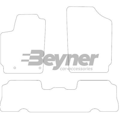 Automatten passend voor Citroen Berlingo 2006-2008 3-delig BL1091153