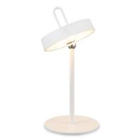 Draadloze Oplaadbare LED Tafellamp - Binnen & Buiten - Dimbaar - ø12.8 x 29 cm - Warmwit licht - 3000mAh - White - thumbnail