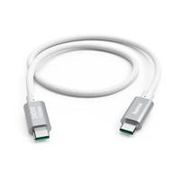 Hama Oplaadkabel USB C - USB C Full-Featured USB 3.2 GEN2 10Gbit/s 150 cm Wit/Aluminium - thumbnail