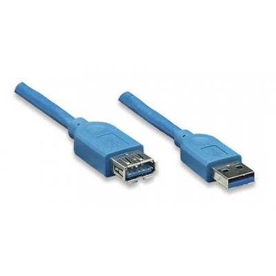 Techly USB 3.0 verlengkabel stekker/bus type A 3m blauw