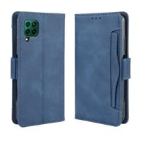Voor Huawei nova 7i/P40 lite/Nova 6SE Wallet Style Skin Feel Calf Pattern Lederen Case met aparte kaart slot (Blauw) - thumbnail