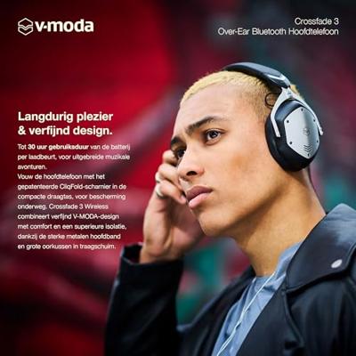 V-MODA Crossfade 3 | Bedrade Over-Ear-Hoofdtelefoon, Geprefereerd door de Beste DJ's ter Wereld | Krachtig Geluid, Afgeregeld voor Clubenergie en Opwinding | Mobile Editor App – Gunmetal Black