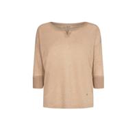 Mos Mosh top Kiara met glitters lichtbruin - thumbnail