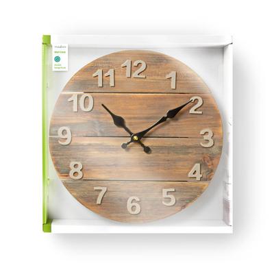 Nedis CLWA002WD30 Ronde Wandklok Diameter 30 Cm Hout Nedis CLWA002WD30 Ronde Wandklok Diameter 30 Cm Hout