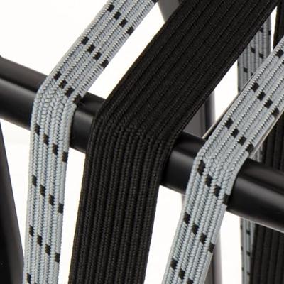 Qibbel Widek triobinder eye met haak 24+2x12mm zwart/steengrijs