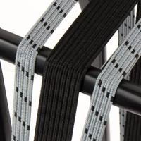 Qibbel Widek triobinder eye met haak 24+2x12mm zwart/steengrijs - thumbnail