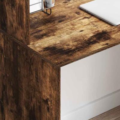 Bureau met plank Gerookt eiken 102 x 50 x 124 cm Bewerkt hout