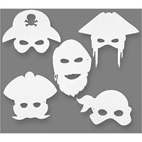 https://www.cchobby.nl/piratenmaskers-h-16-26-cm-b-17-5-26-5-cm-230-gr-wit-16-stuk-1-doos - thumbnail