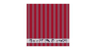 DDDDD Theedoek Friesian red 60x65cm 6st