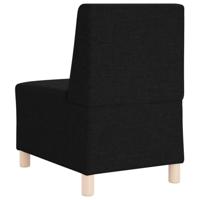 Fauteuil 55 cm stof zwart - thumbnail