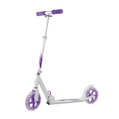 Alert Spinout Step met Grote Wielen Paars/Wit Alert Spinout Step met Grote Wielen Paars/Wit