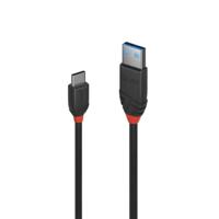LINDY 36915 USB-kabel USB 3.2 Gen1 USB-C stekker, USB-A stekker 0.50 m Zwart - thumbnail