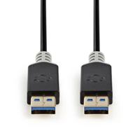 Kabel USB 3.0 | A male - A male | 2,0 m | Antraciet - thumbnail