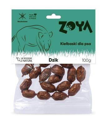 ZOYA Wild boar sausages - traktatie voor hond - 7 stuks