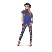 Legging Lippen Zwart - thumbnail