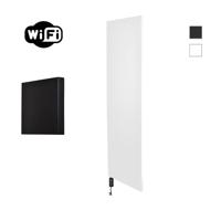Radiator Sanicare Denso Met WiFi 180 x 40 cm Mat Wit Met Thermostaat Zwart Linksonder - thumbnail