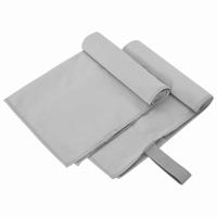 VidaXL Sporthanddoeken 2 pcs grijs 50 x 30 cm polyester en polyamide - thumbnail