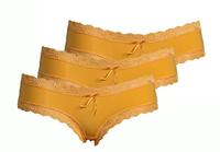 J&C dames string / hipster 3-pack kant 1610/1604 - Kanten ondergoed - Kanten ondergoed - Microfiber - thumbnail